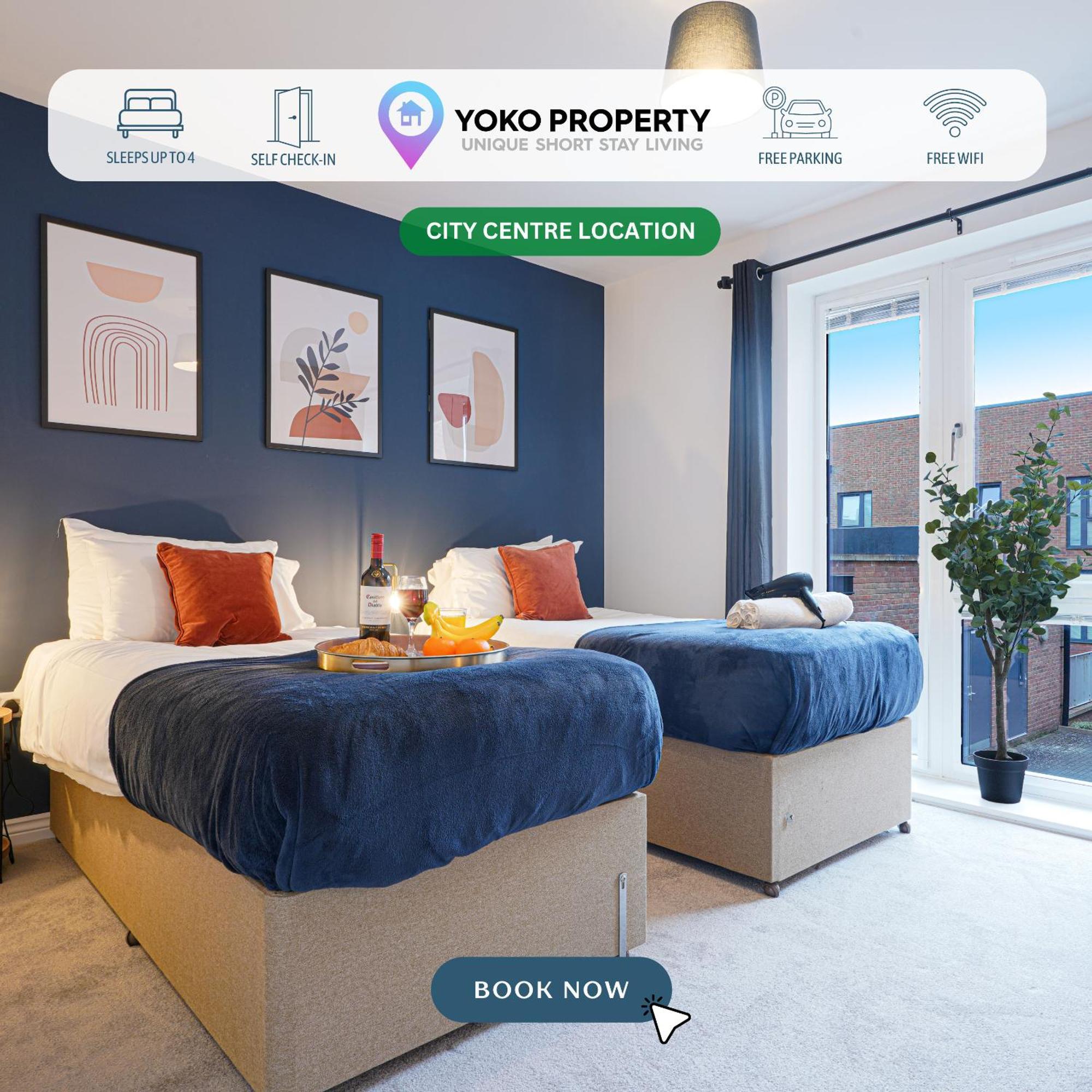 Luxury Campbell Park Apartments In Central Mk With Balcony, Free Parking & Smart Tv With Netflix By Yoko Property Милтън Кейнс Екстериор снимка